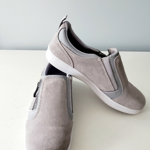 Lands End Gray Suede Shoes/Sneakers - Picture 1 of 7